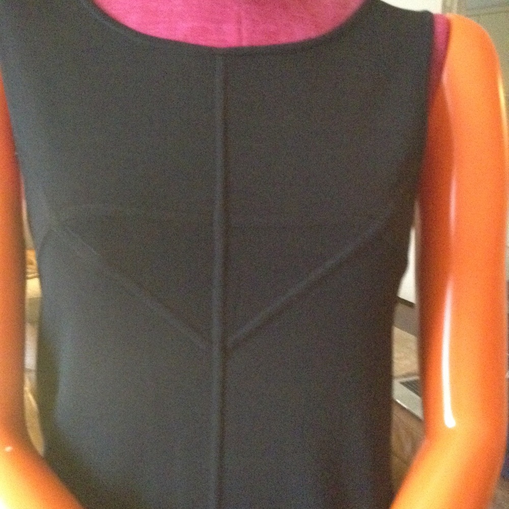 DRESS BLACK WOOLEN LYCRA -